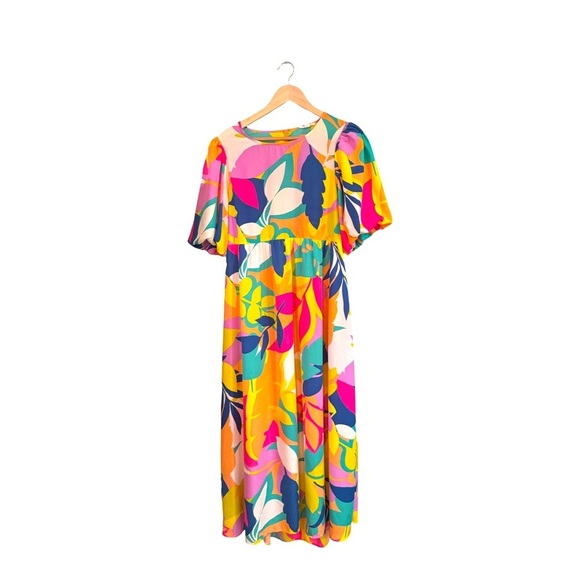 Women's EASEL multi-color maxi dress size large - Picture 1 of 4
